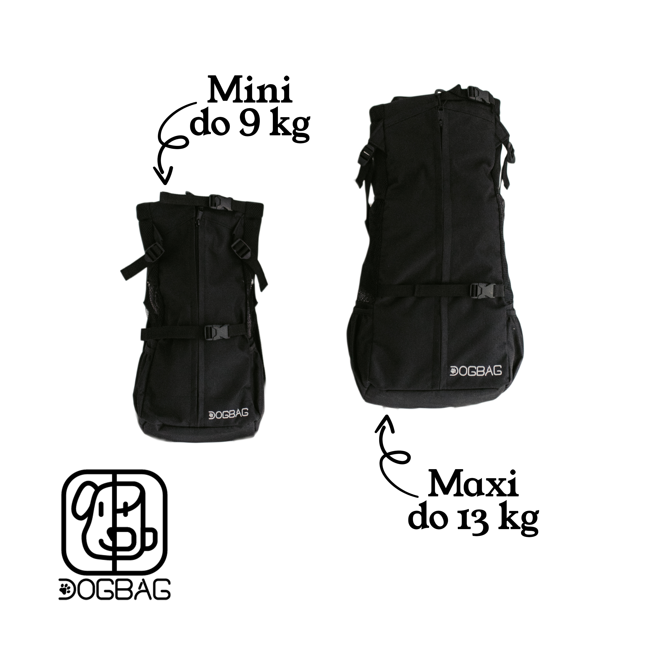 Plecak dla psa do 9 kg DOGBAG Carbon Mini - obrazek 2
